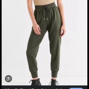 NWT Urban Outfitters Out From Under Olive‎ Green Lightweight Jogger Pants Medium